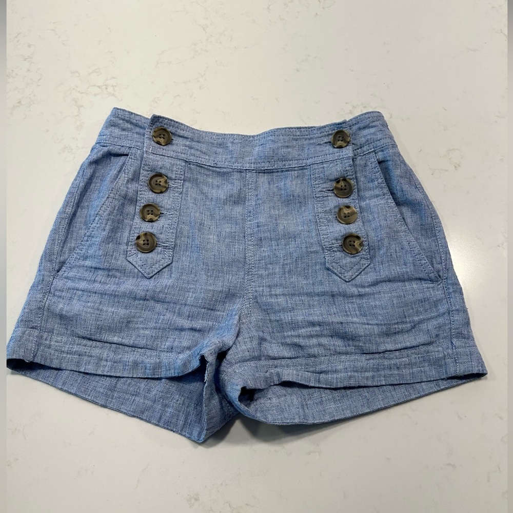 Express linen blend nautical shorts size 0